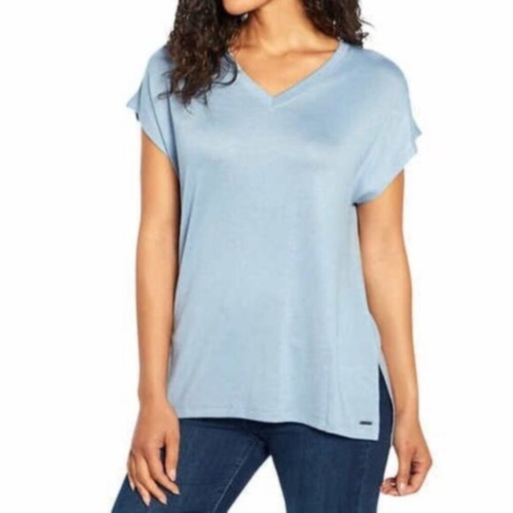 Orvis Woman’s Short Sleeve Tunic Knit Top Size S/P New